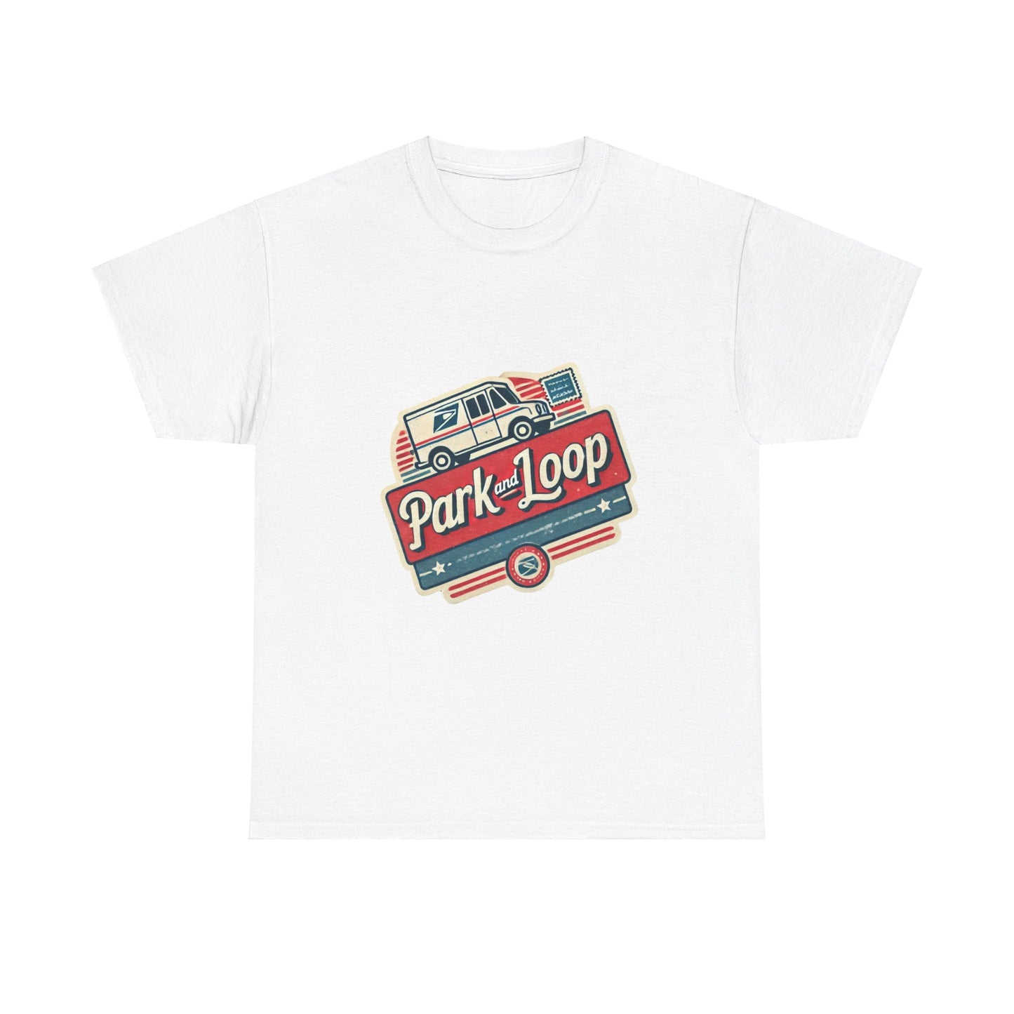 Park and Loop Postal Worker Mail Carrier Unisex Heavy Cotton Tee