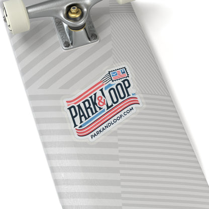 Park and Loop Postal Sticker